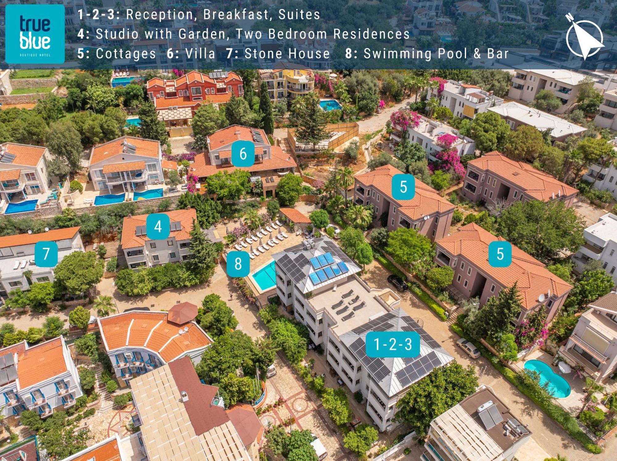 True Blue Boutique Hotel Калкан Экстерьер фото